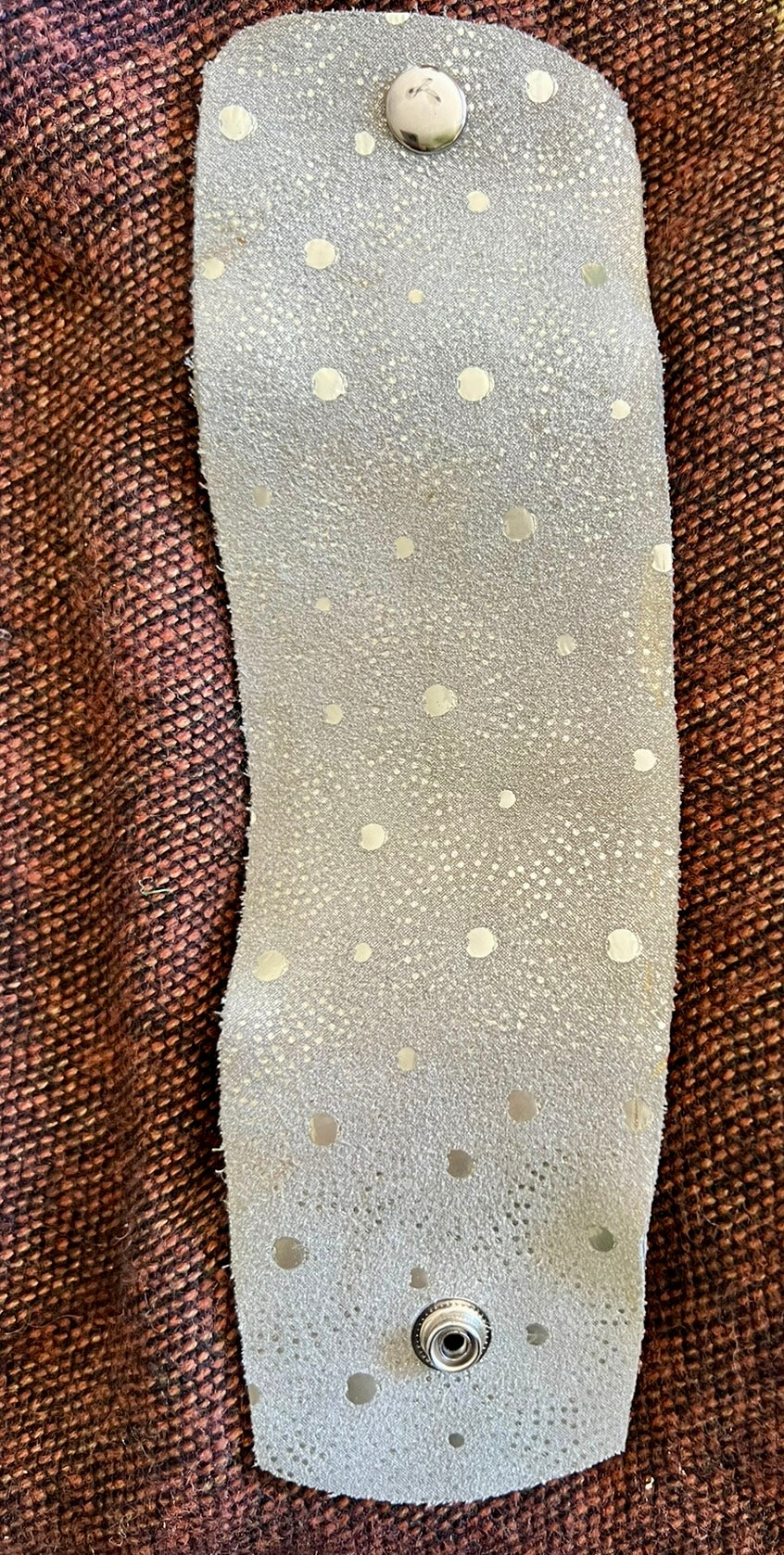 LEATHER BAND SILVER PATTERN - #B115