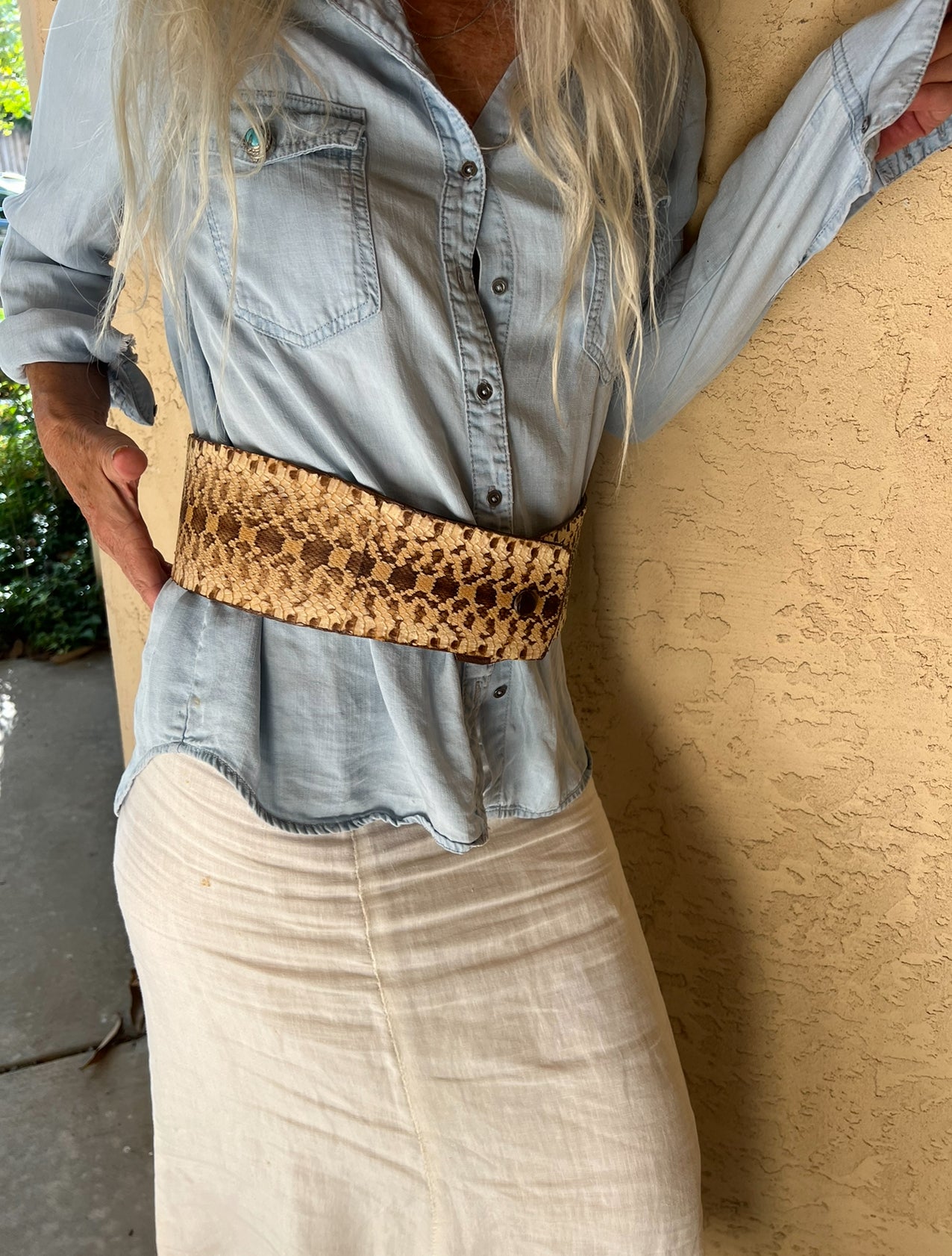 SNAKESKIN BELT - #BT102