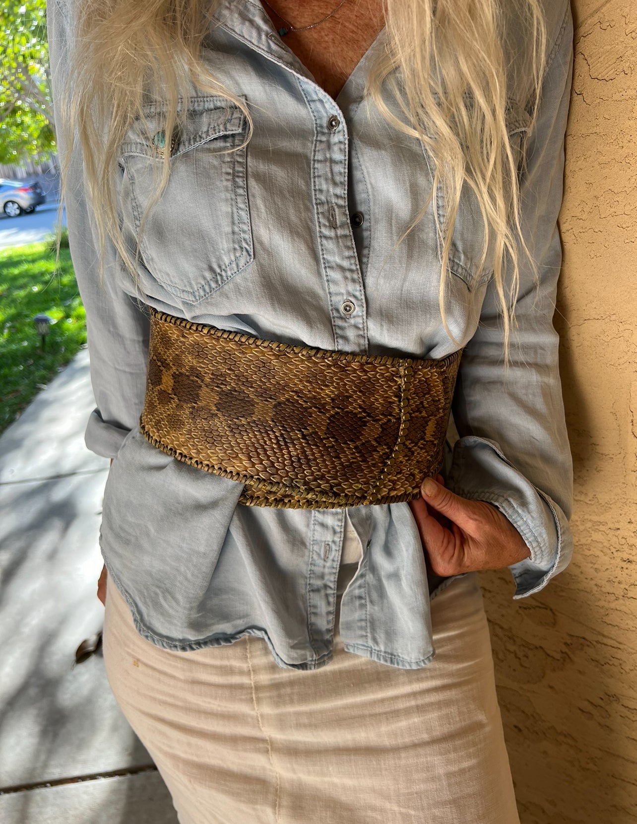 SNAKESKIN BELT - #BT103