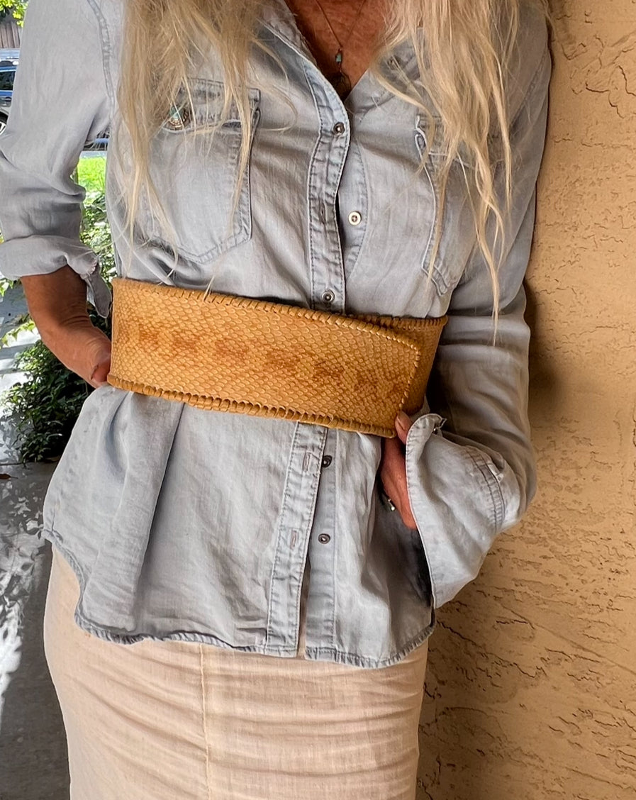 SNAKESKIN BELT - #BT106