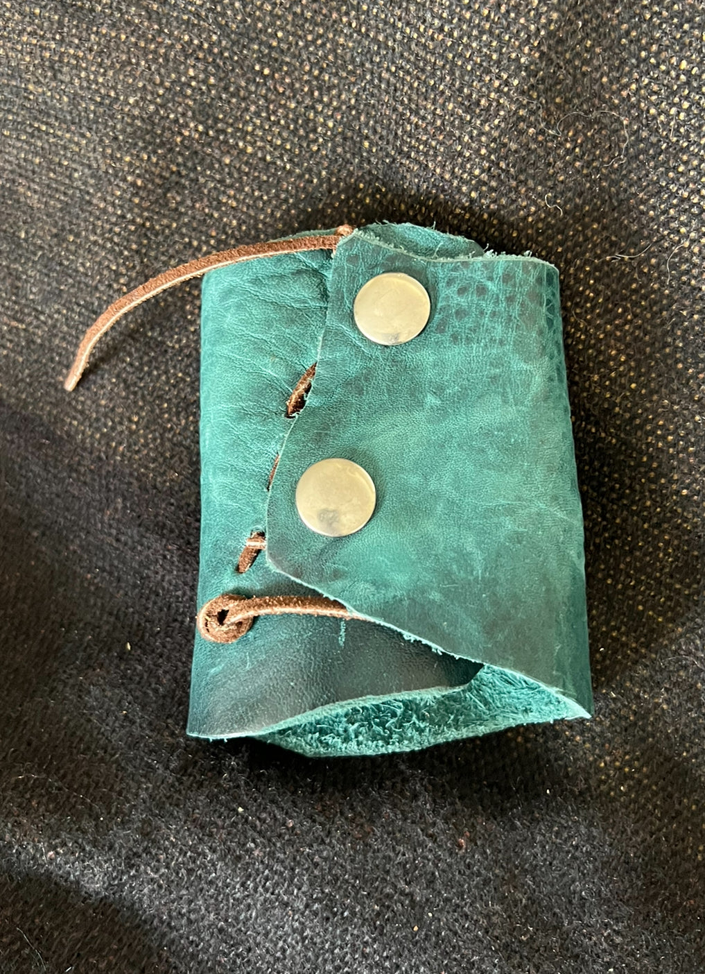 LEATHER BAND SOLID GREEN - #B173