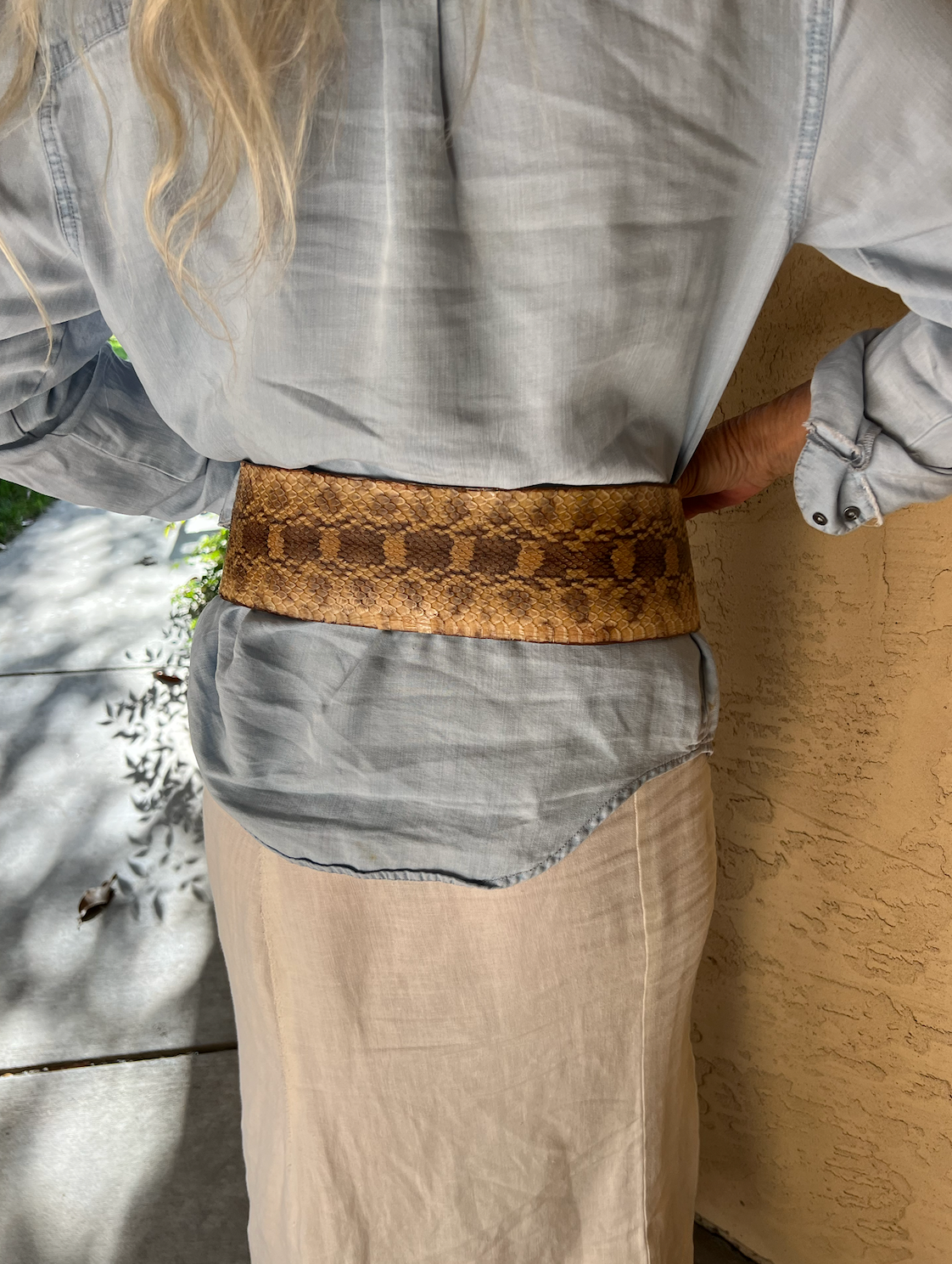 SNAKESKIN BELT - #BT101