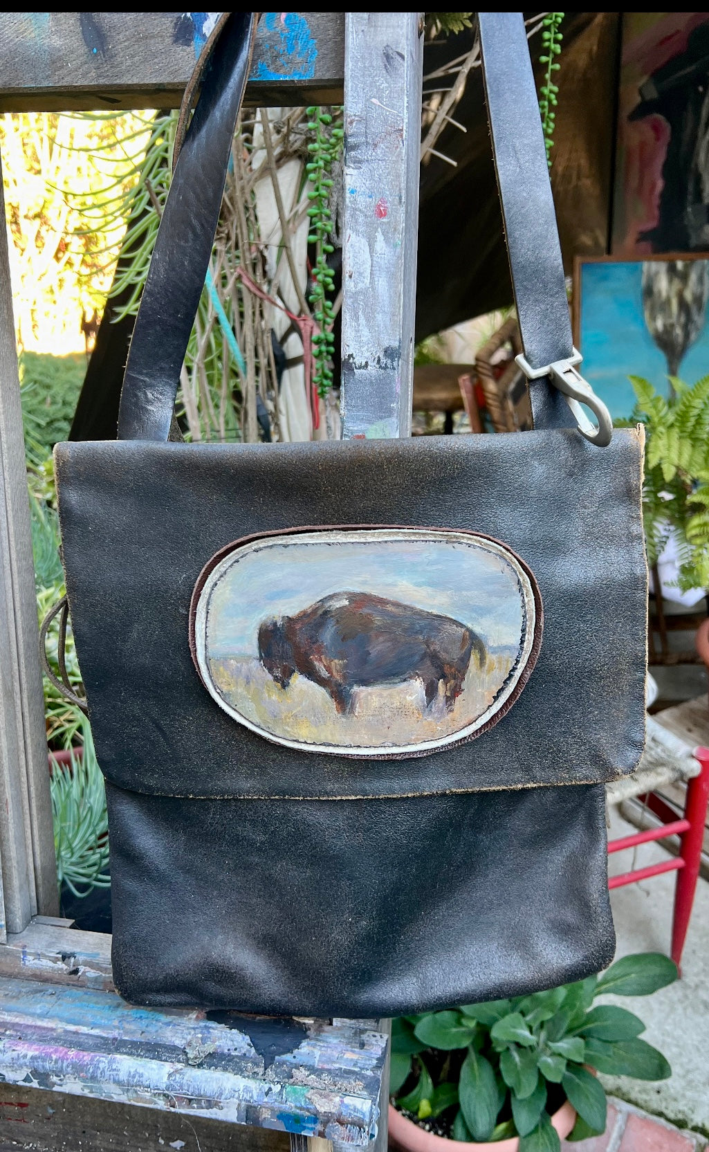 LEATHER CROSSBODY SATCHEL