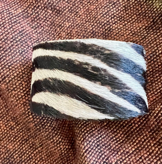 LEATHER BAND ZEBRA PRINT WITH BLACK - #B118