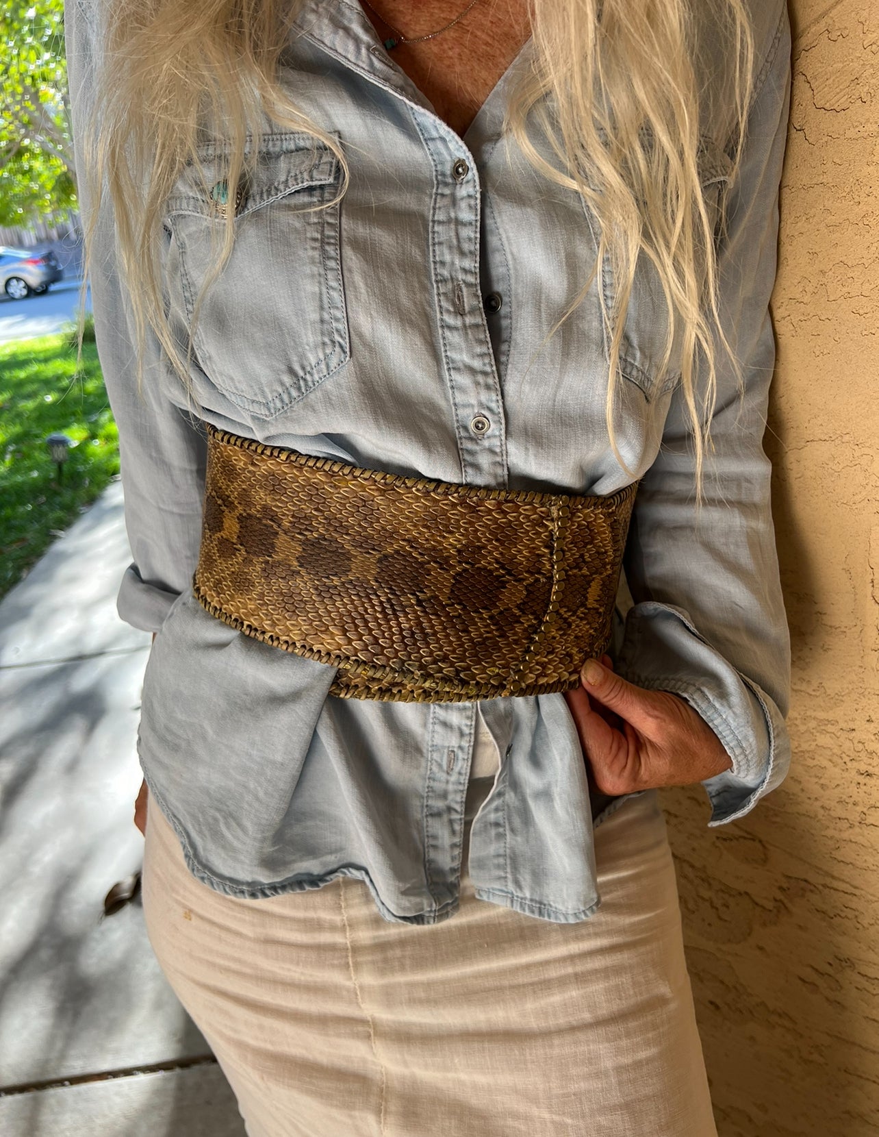 SNAKESKIN BELT - #BT103