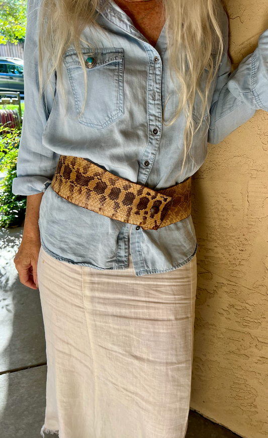 SNAKESKIN BELT - #BT101